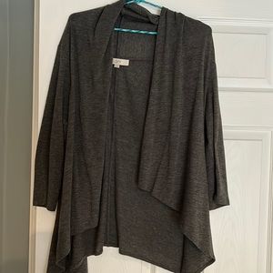 Loft 3/4 sleeve open front cardigan